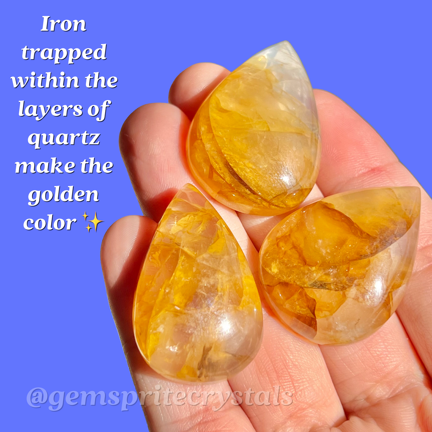 Golden Healer Teardrops