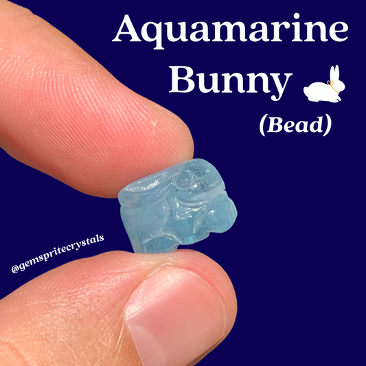 Aquamarine Bunny Bead