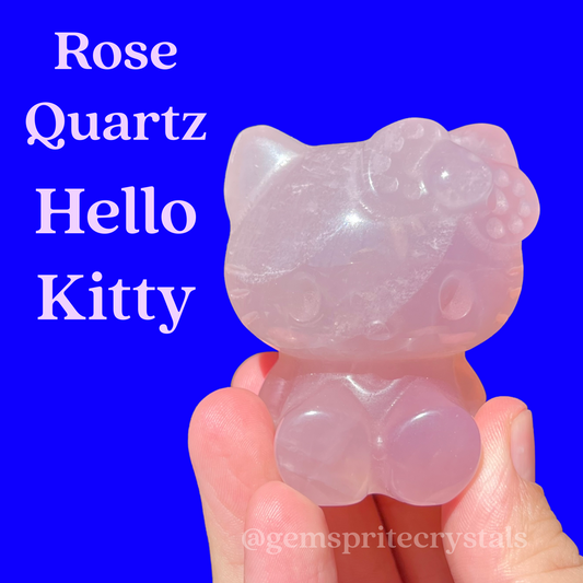 Rose Quartz Hello Kitty