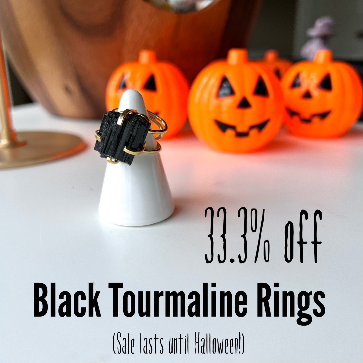 Black Tourmaline Ring