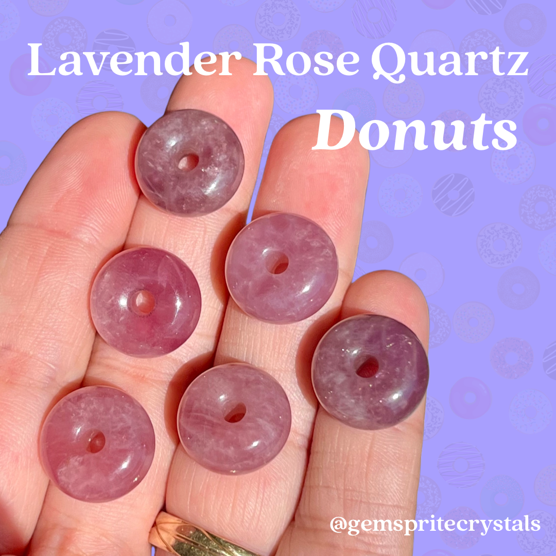 Lavender Rose Quartz Donut
