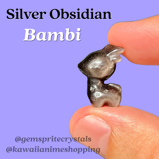 Silver Obsidian Bambi