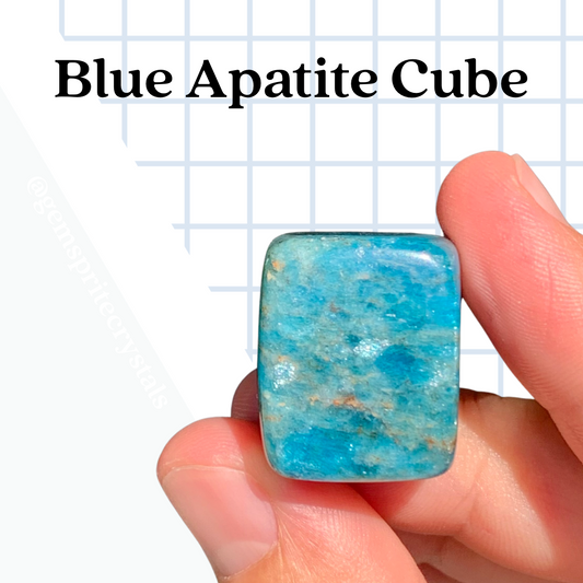 Blue Apatite Cubes