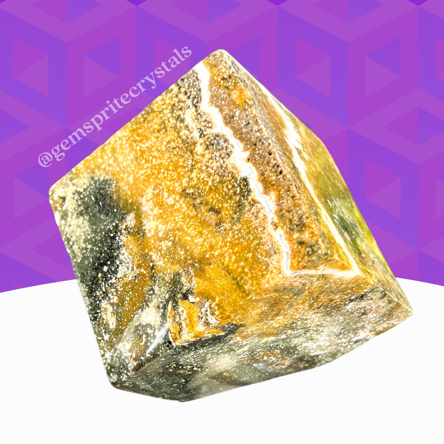 Ocean Jasper Cube
