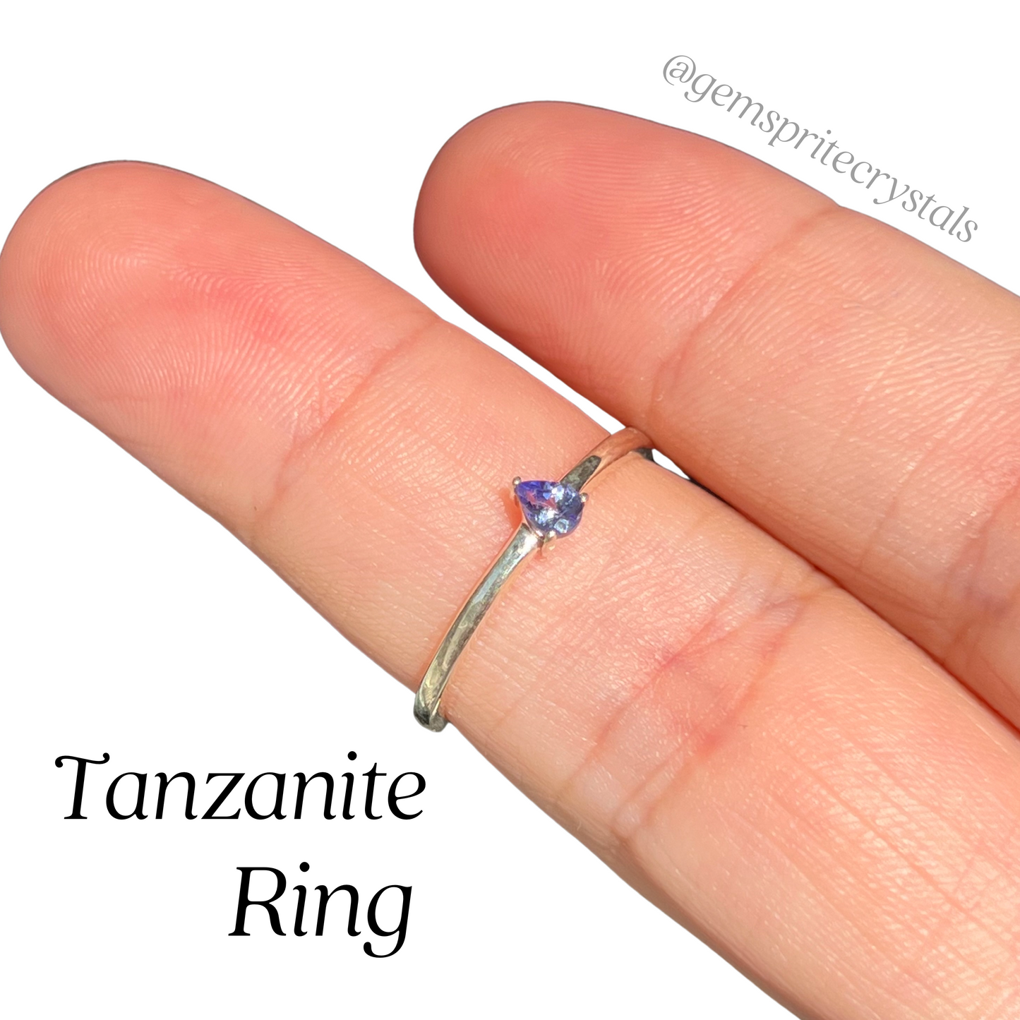 Tanzanite Teardrop Ring