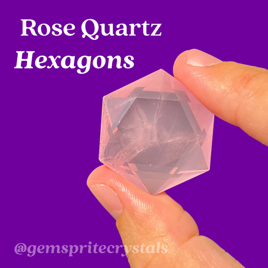 Rose Quartz Hexagons
