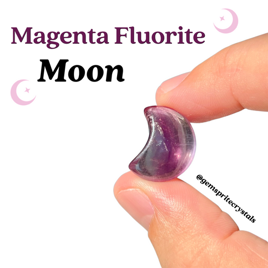 Magenta Fluorite Moon