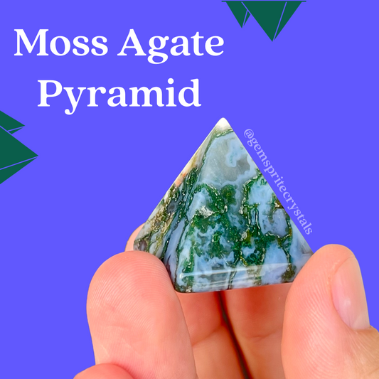 Moss Agate Pyramid