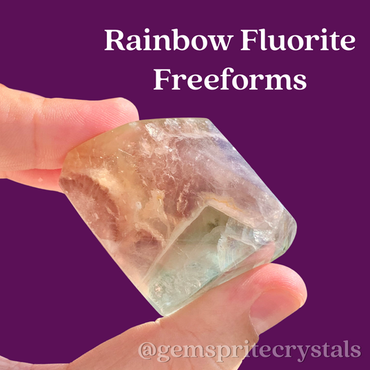 Rainbow Fluorite Freeforms