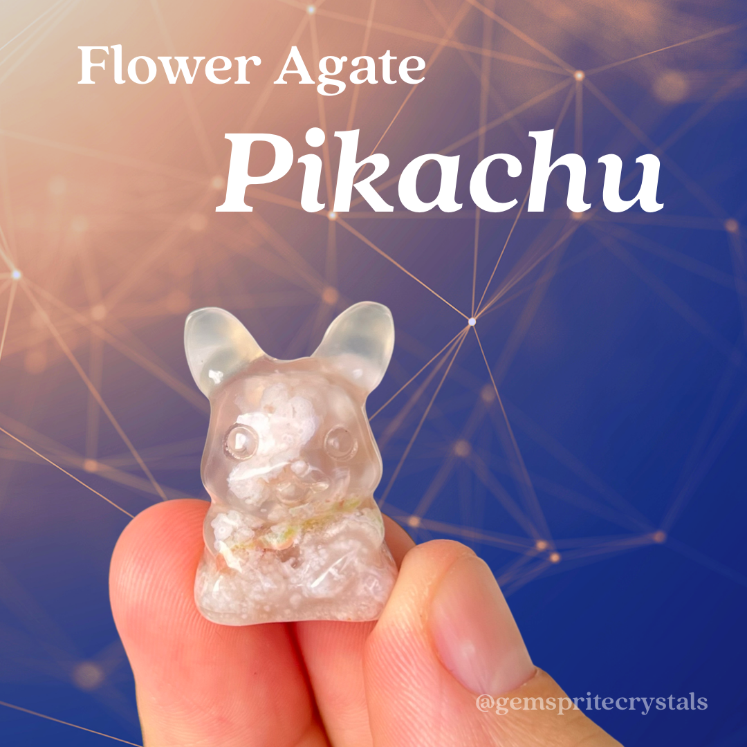 Flower Agate Pikachu