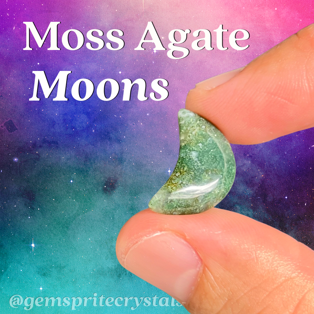 Moss Agate Moons