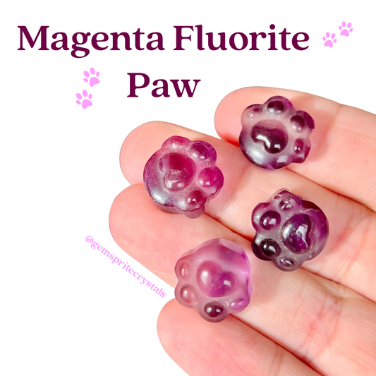 Magenta Fluorite Paw
