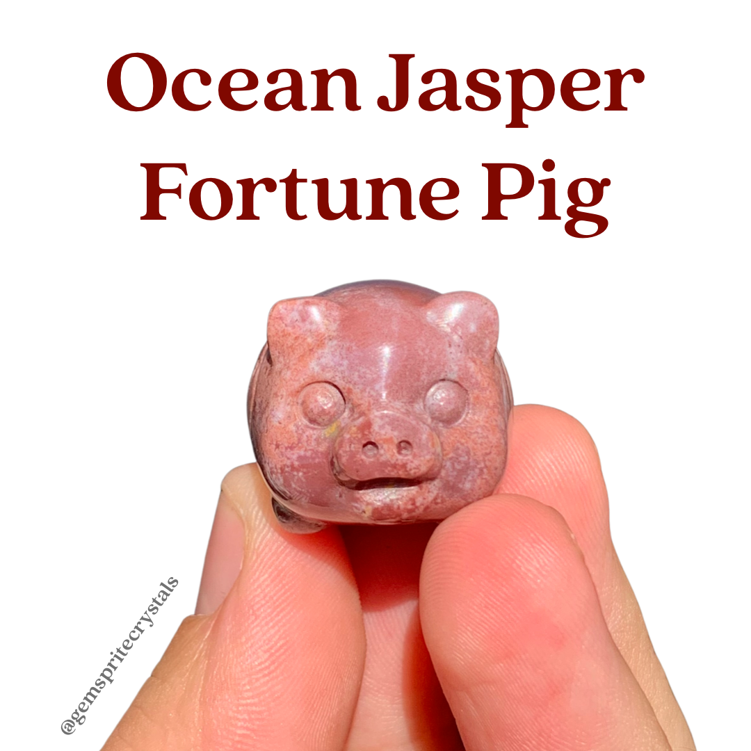Ocean Jasper Fortune Pig