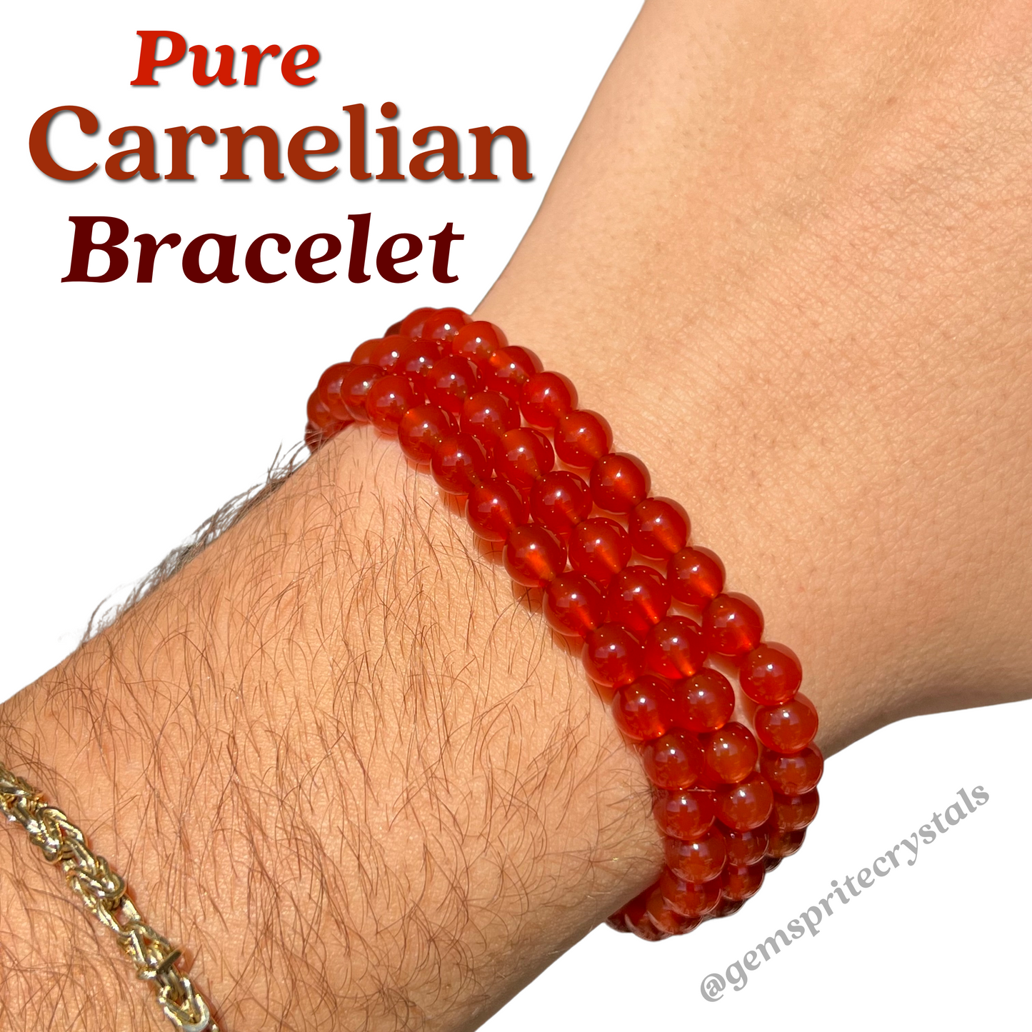 Pure Carnelian Bracelet