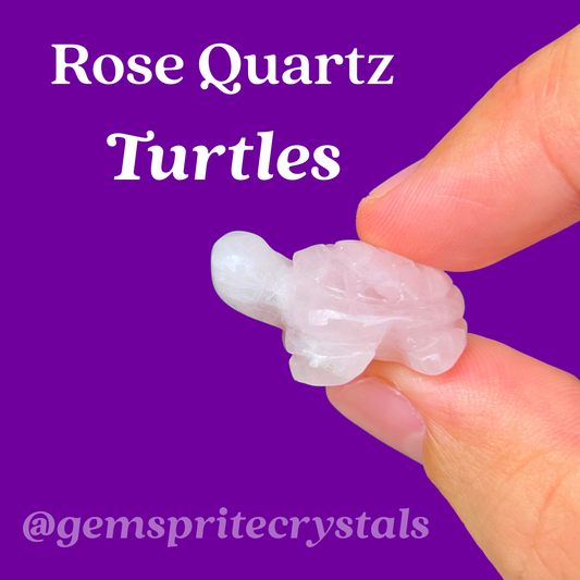 Rose Quartz Turtles
