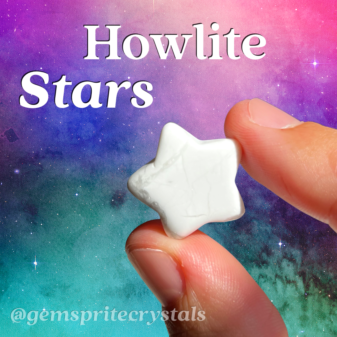 Howlite Stars