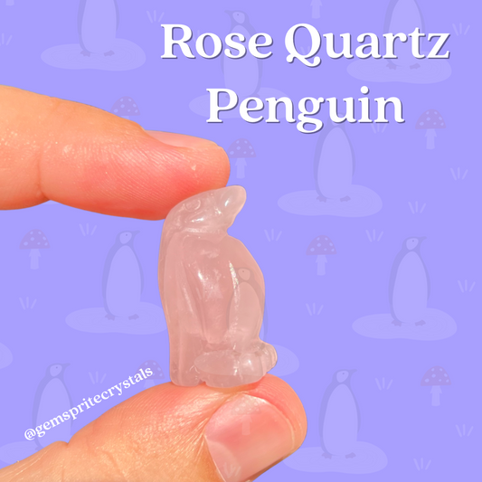 Rose Quartz Penguin