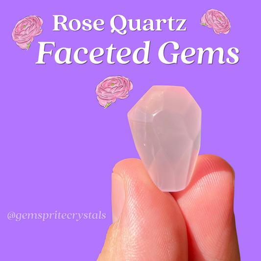 Rose Quartz Faceted Gems