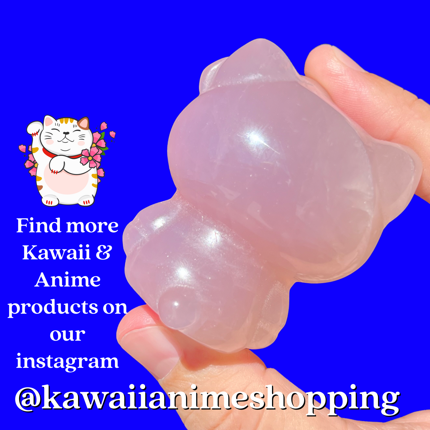 Rose Quartz Hello Kitty