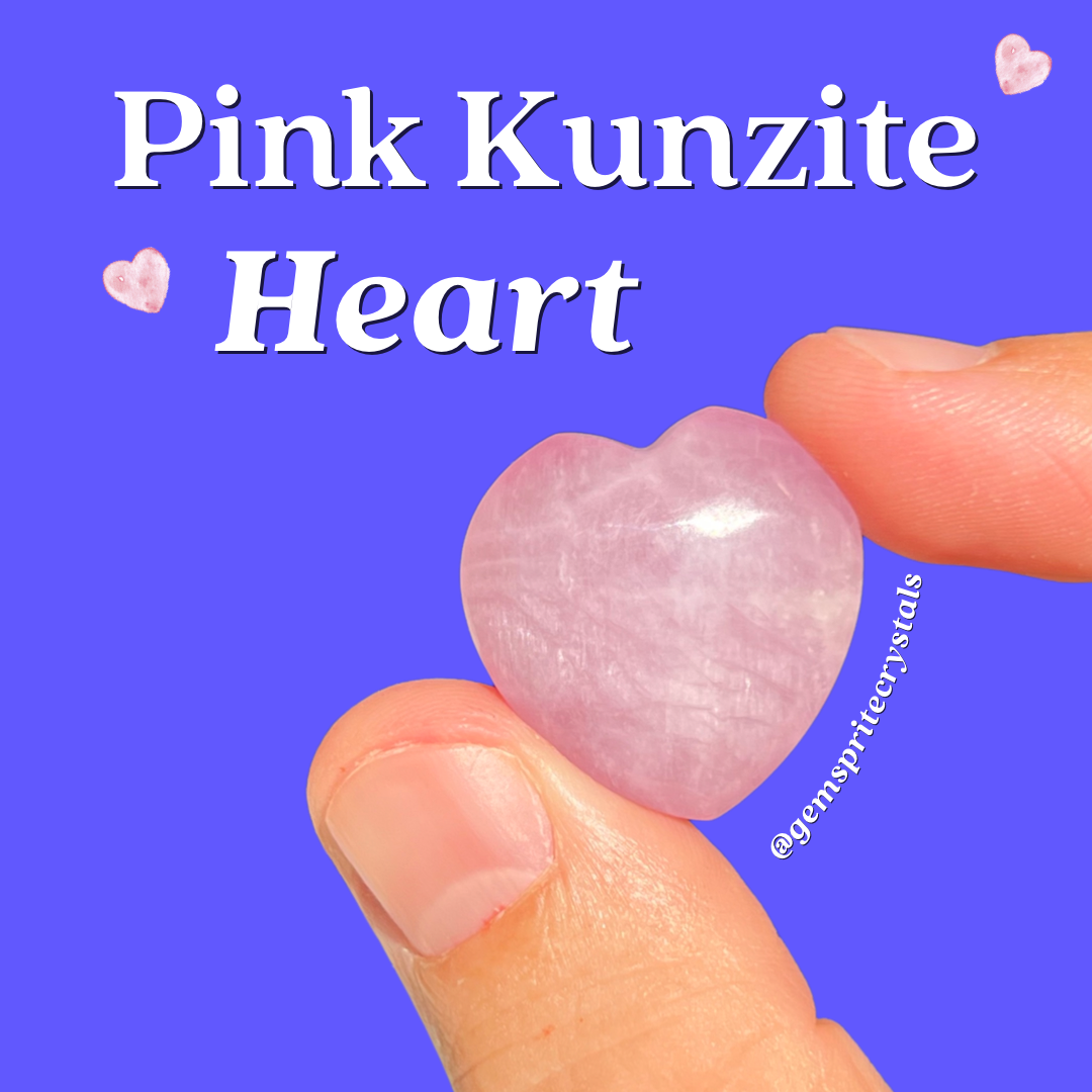 Pink Kunzite Heart