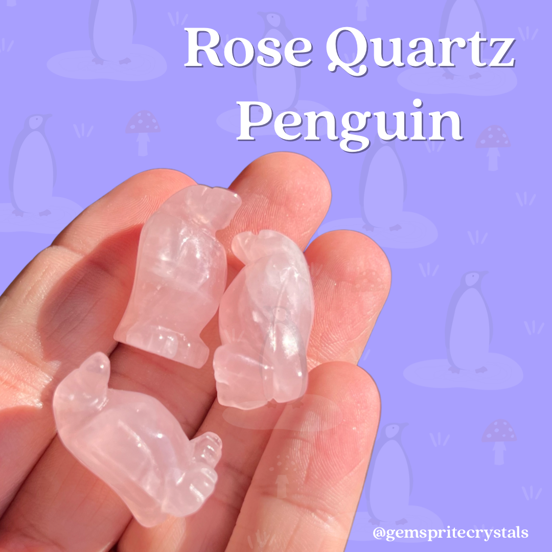 Rose Quartz Penguin