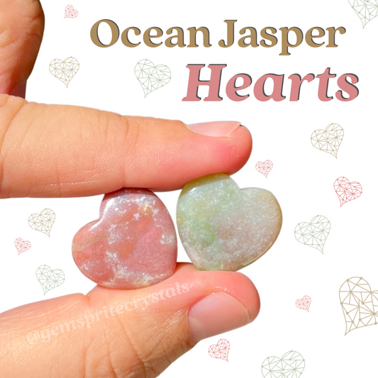 Ocean Jasper Hearts