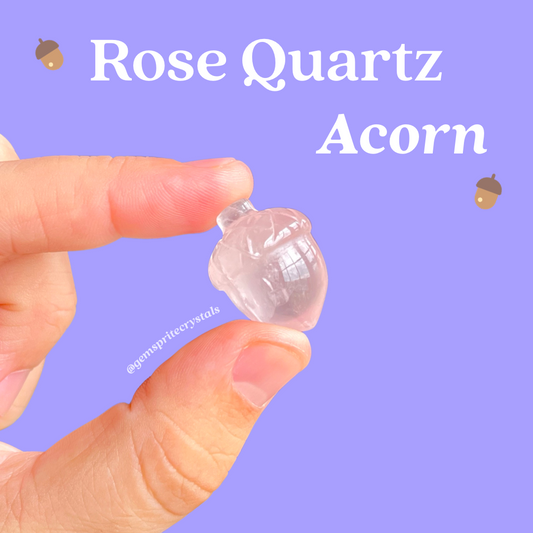 Rose Quartz Acorn