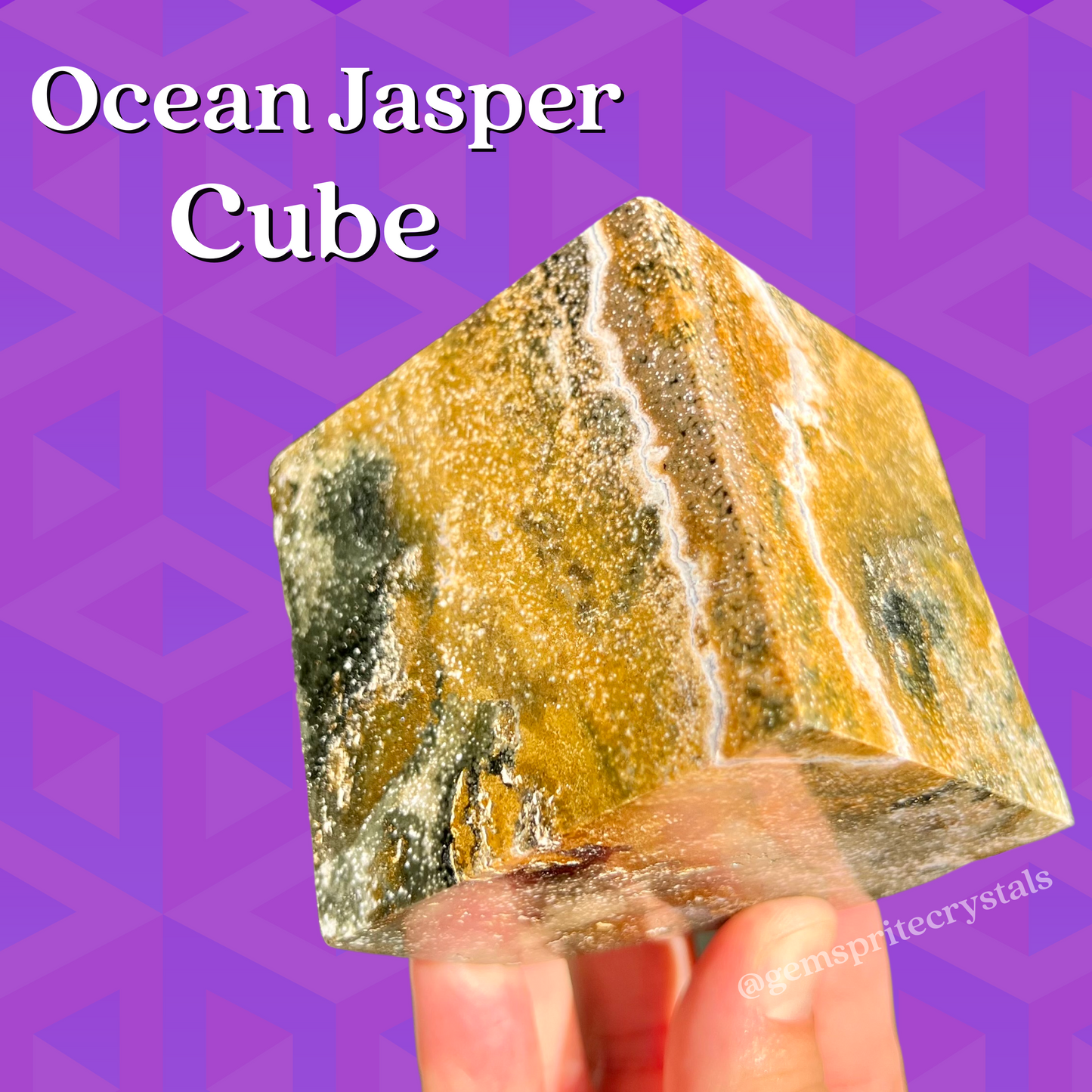 Ocean Jasper Cube