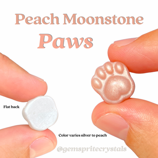 Peach Moonstone Paws