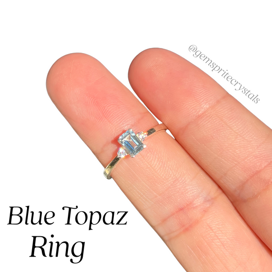 Blue Topaz Gem Ring