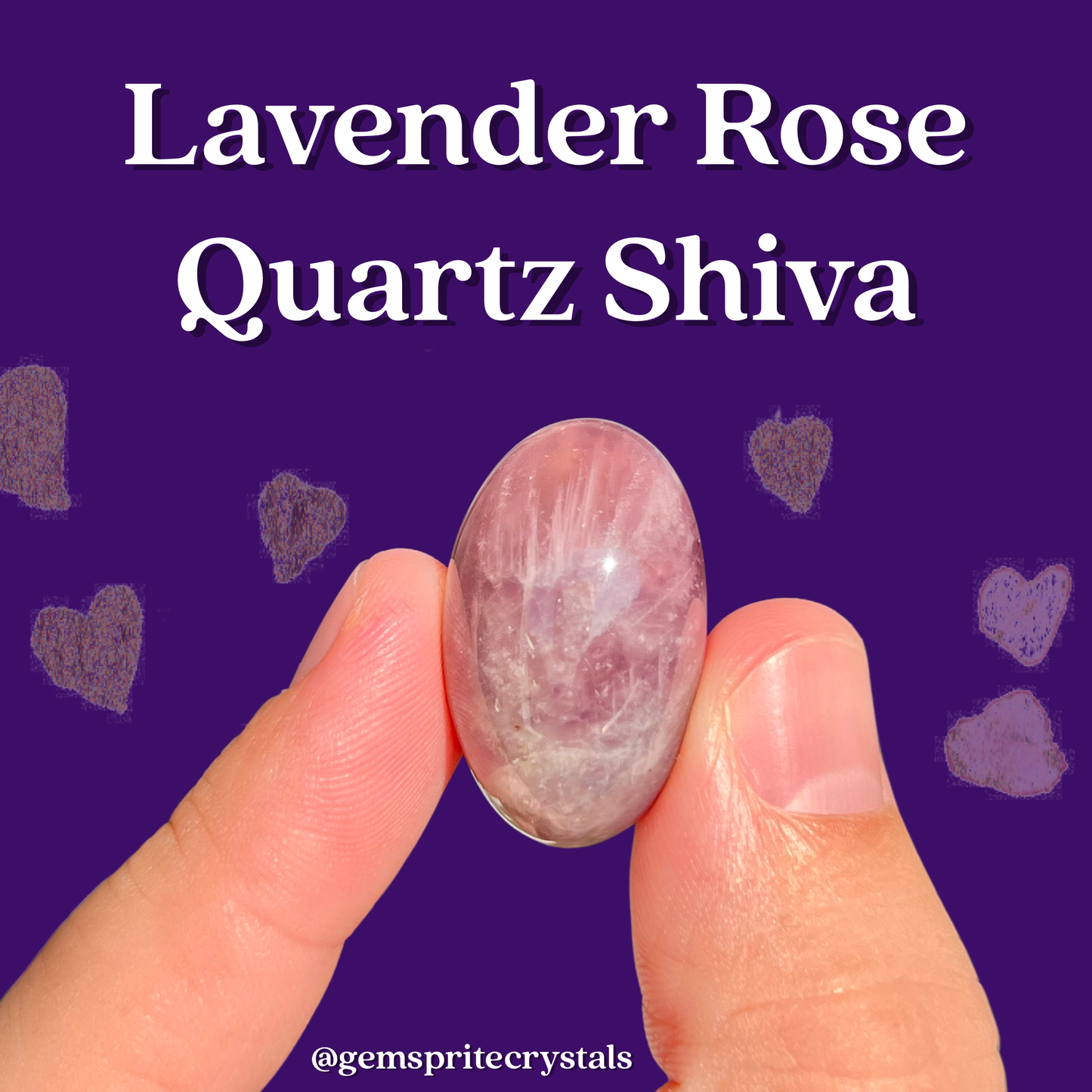 Lavender Rose Quartz Shiva
