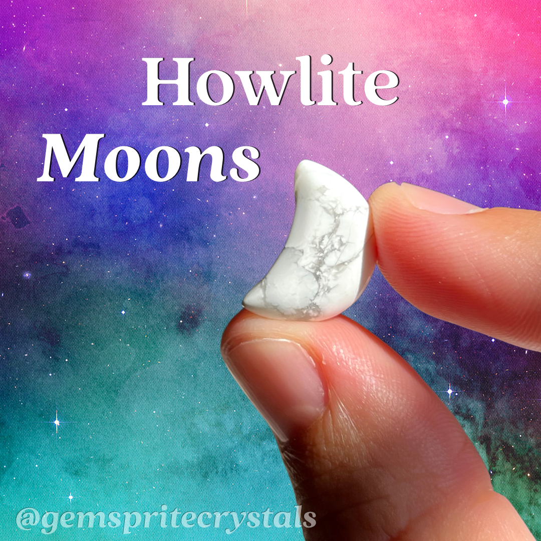 Howlite Moons