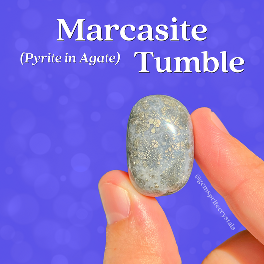 Marcasite Pyrite in Agate Tumble