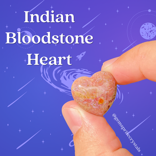 Indian Bloodstone Heart