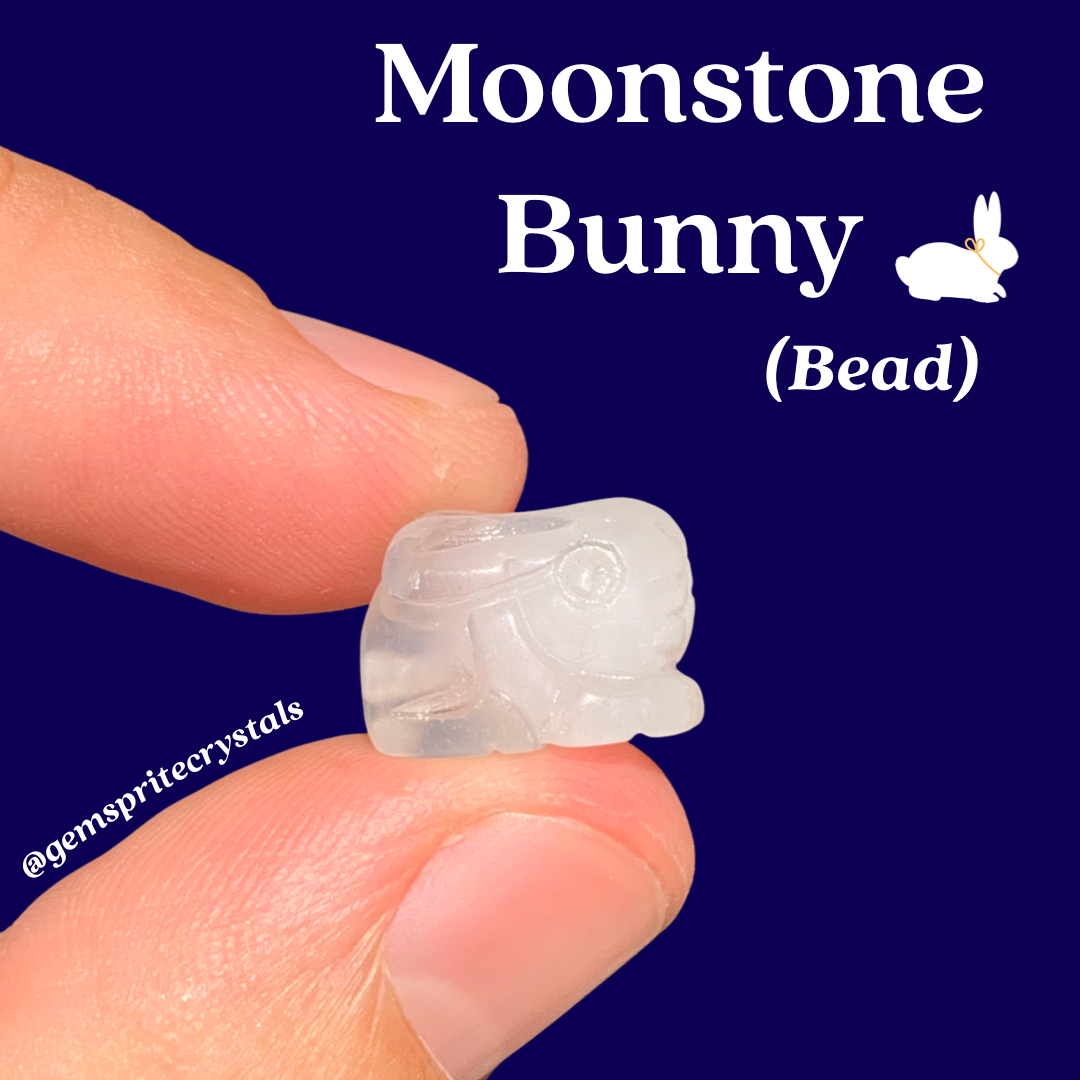 Moonstone Bunny Bead
